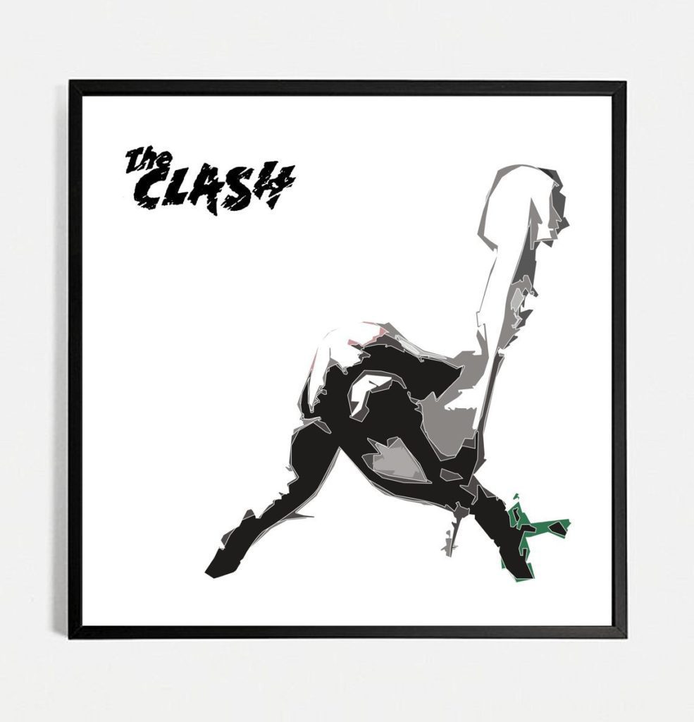 CLASH London Calling print white