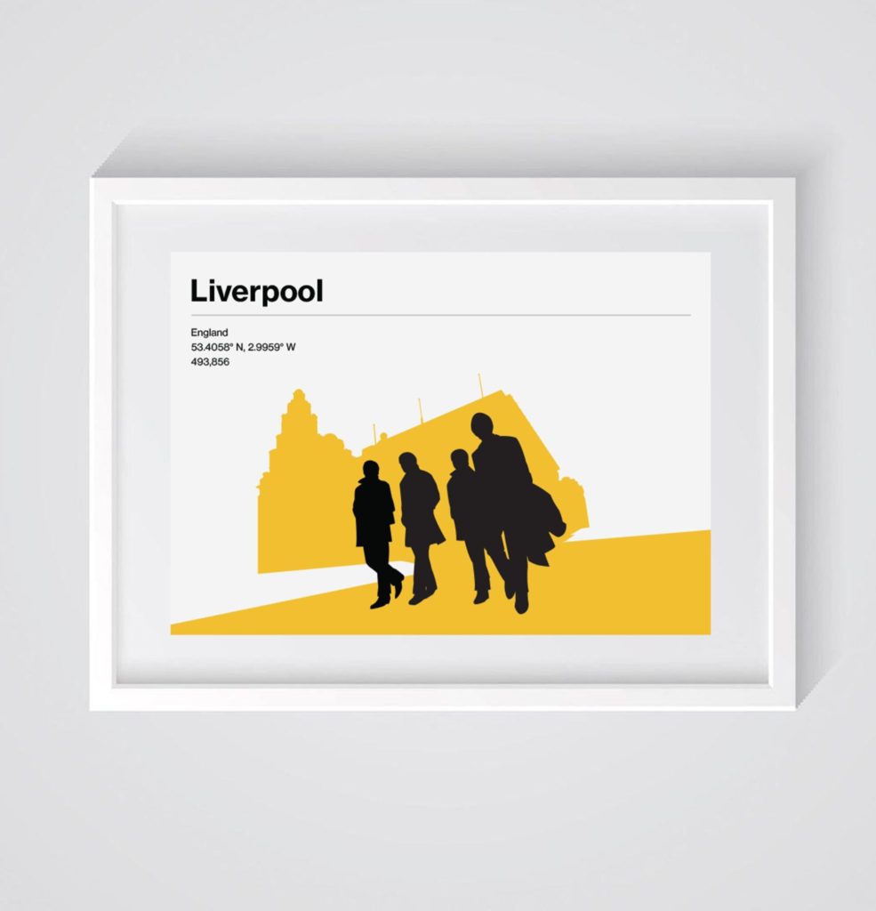 Yellow Liverpool print