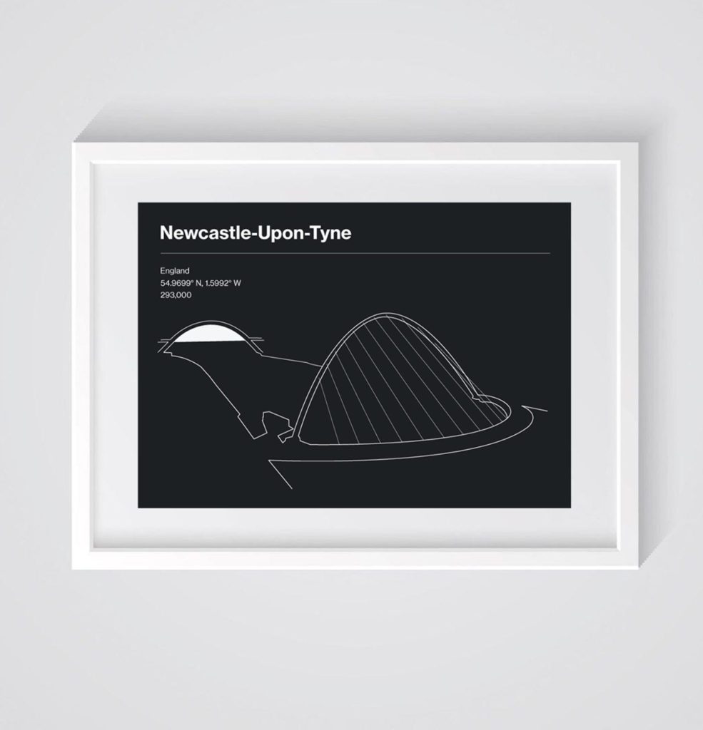 Newcastle-Upon-Tyne City Print