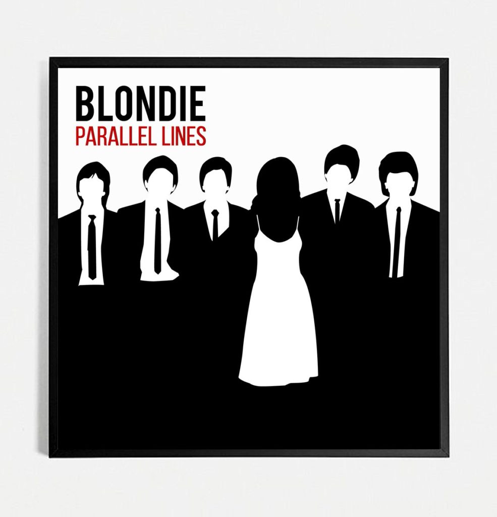 BLONDIE Parallel Lines print white